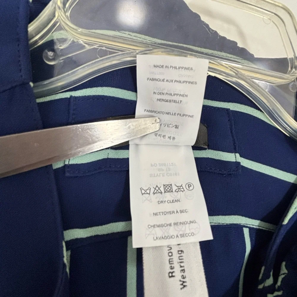 J. Crew Jacket Womens Size 10 Blue Teal Flowers‎ Absolutely Stunning